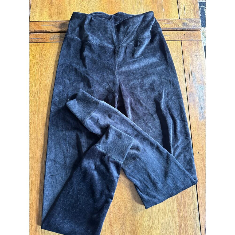 Wander By Hottotties Velour Joggers Womens S Black Plush Lounge Pants